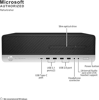 HP EliteDesk 800 G3 Small Form Factor PC, Intel - Amazon.com